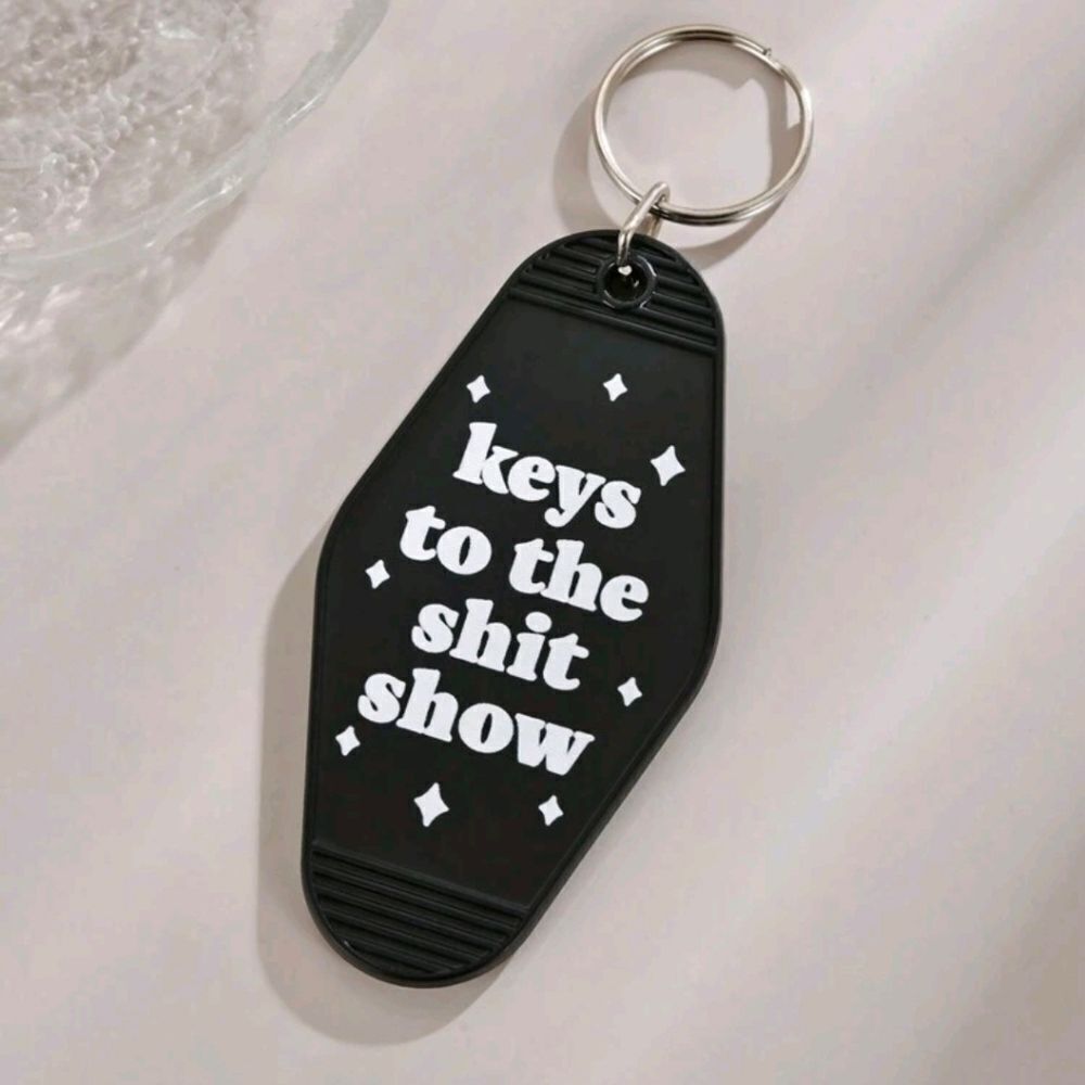 3 for $26 - Keys to the Shit Show Vintage Style Motel Keychain Key Tag